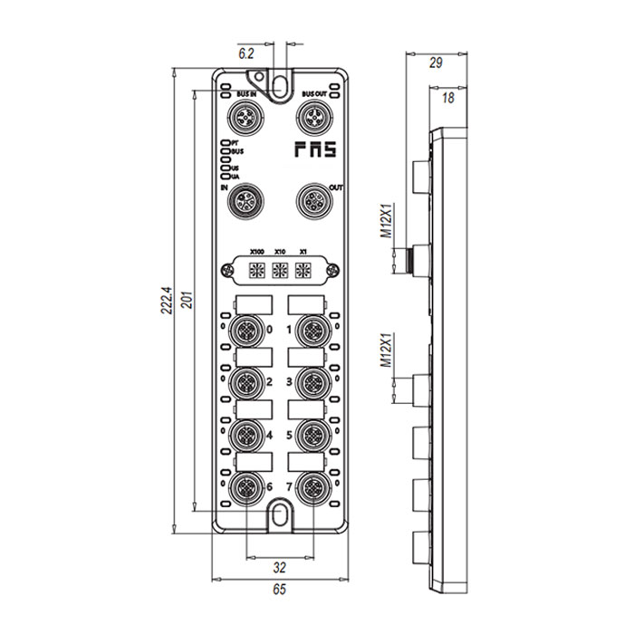 支持 EtherNet/IP 協(xié)議主站、8端口、IO-Link Master、Class A、004B11